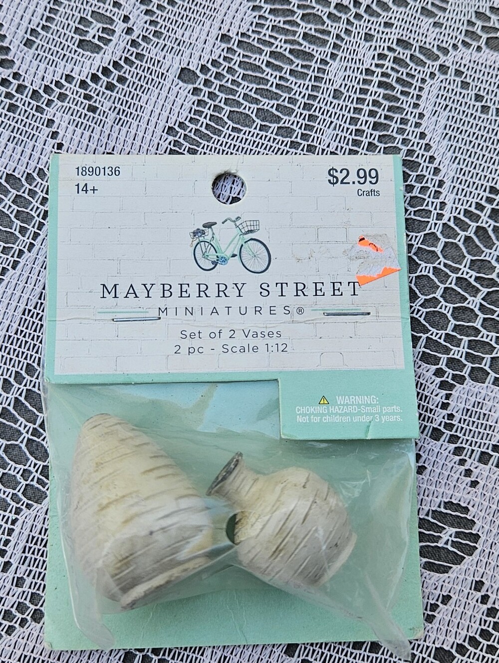 New Mayberry Street Miniature Vases Tiny Vase Set for Dollhouse or Shadowbox